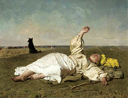 Indian summer by Chełmoński