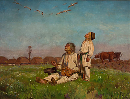 Bociany by Józef Chełmoński